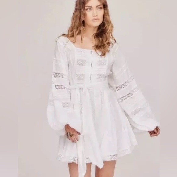 NWT Jen's Pirate Booty Belmont Kelly Mini Dress Gardenia Lace Women's Size XS - Picture 8 of 8